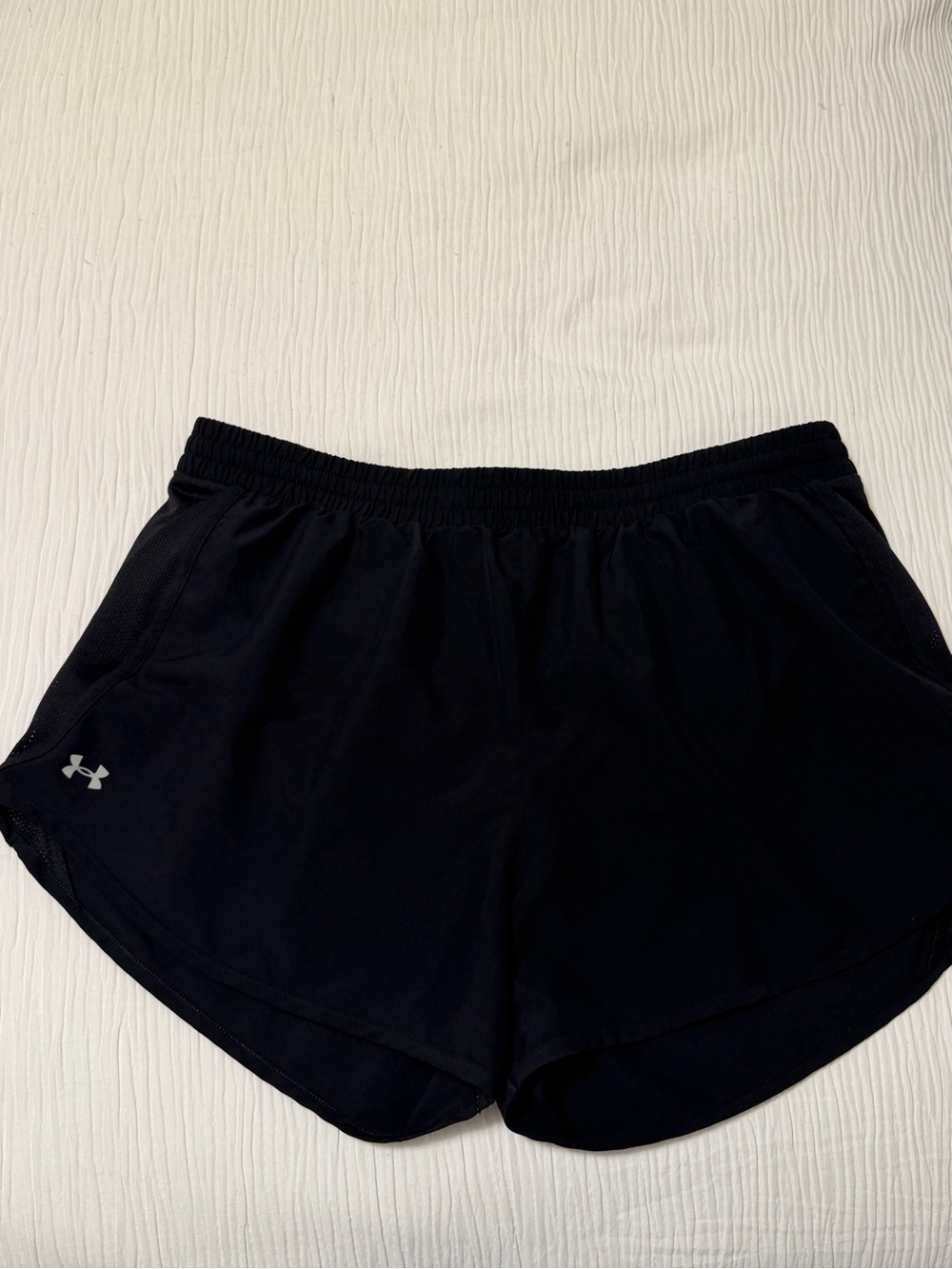 Under Armour Black Women's Athletic Shorts with Reflective Logo